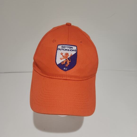 Dayton Dutch Lions Soccer Team Graphic Orange Baseball Hat One Size - Picture 1 of 6